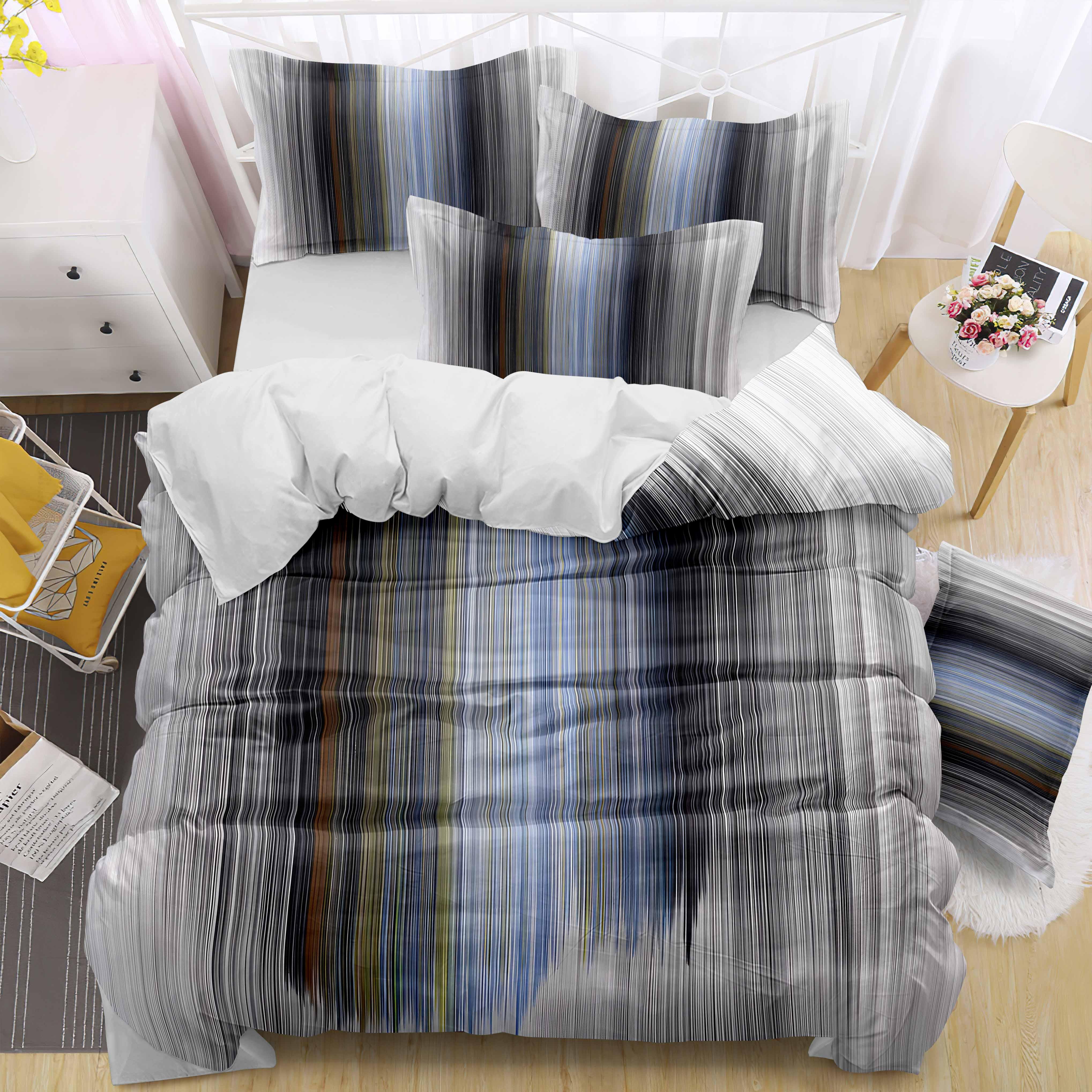 130GSM Digital Printed Bed Sheet Set (Abstract)